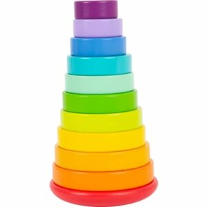 small foot® Stapelturm Steckspiel Regenbogen