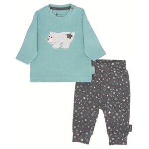 Sterntaler Set Langarmshirt und Hose Elia eisengrau