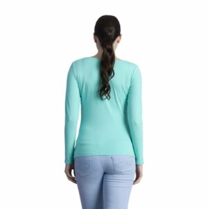 M.M.C. Umstandslangarmshirt Hallo Lieblingsmensch mit Motiv Mint