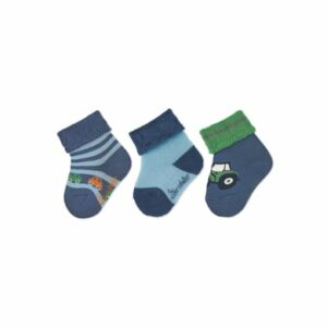 Sterntaler Baby-Socken 3er-Pack Autos blau