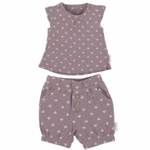 Sterntaler Set Shirt+kurze Hose Muschel lila