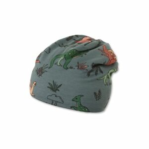 Sterntaler Slouch-Beanie Dino dunkelgrün