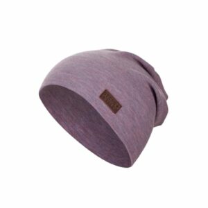 Sterntaler Slouch-Beanie Melange flieder