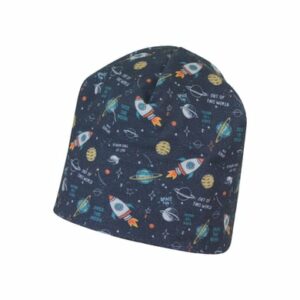 Sterntaler Beanie Weltraum marine