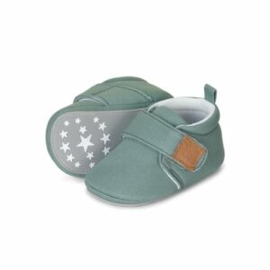 Sterntaler Baby-Krabbelschuh Uni grün