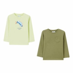 OVS Langarmshirt 2er Pack Shadow Lime