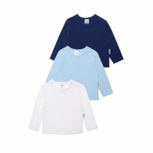 Liliput Langarmshirt im 3er-Pack weiss/ hellblau/ dunkelblau