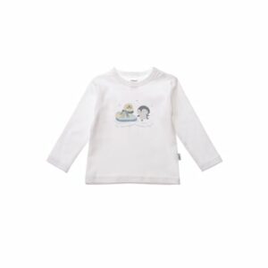 Liliput Langarmshirt Pinguin und Robbe weiss