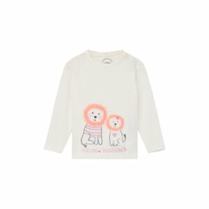 s.Oliver Langarmshirt Löwen creme