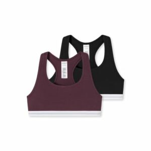 Schiesser Bustier Schwarz/Lila