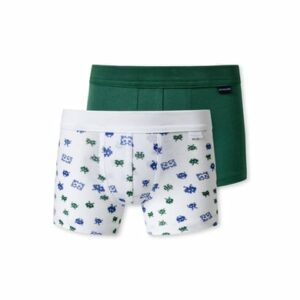 Schiesser Boxershort Weiß/Grün