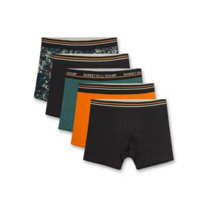 Sanetta Boxershort Grau/Orange/Grün