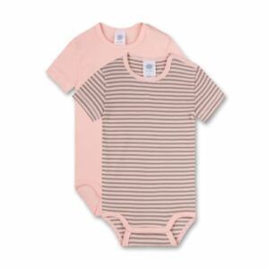 Sanetta Body Doppelpack rosa gestreift