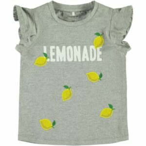 name it Girls T-Shirt Nmfdara grey melange