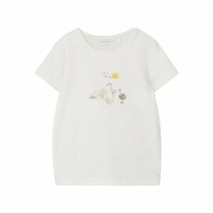 name it T-Shirt Nbfjutta White Alyssum