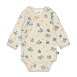 Feetje Wickelbody Tiny Pirate Natur Melange