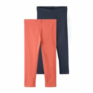 name it Leggings 2er Pack Nkfvivian Coral/Dark Sapphire