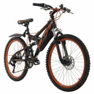 KS Cycling Jugendfahrrad Mountainbike Fully 24 Bliss schwarz-orange