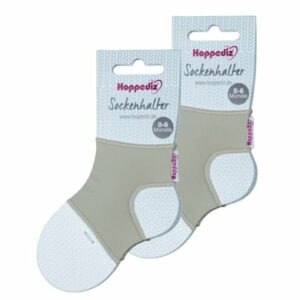 Hoppediz Sockenhalter Hop-Soxx 2-er Set grau