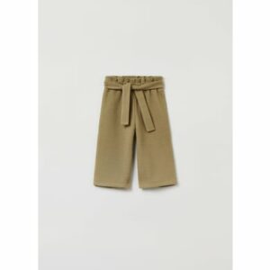 OVS Paperpag-Hose in Waffeloptik Olive