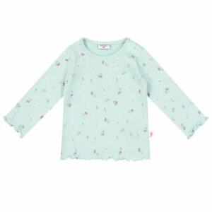 SALT AND PEPPER Langarmshirt Flowers soft mint