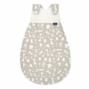 Alvi® Baby-Mäxchen® Außensack Zootiere taupe