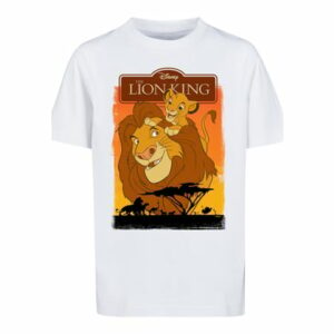 F4NT4STIC T-Shirt König der Löwen Simba und Mufasa weiß