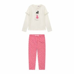 Minoti Set Langarmshirt + Leggings rosa