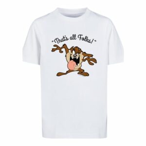 F4NT4STIC T-Shirt Looney Tunes Taz That's All Folks weiß