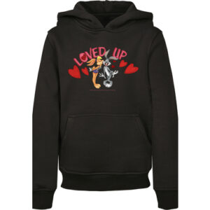 F4NT4STIC Hoodie Looney Tunes Bugs Bunny And Lola Valentine's Day Loved Up schwarz