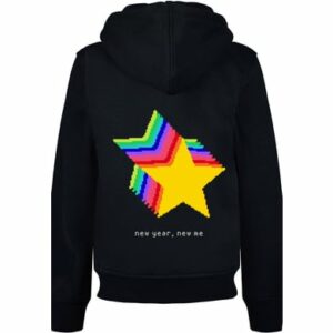 F4NT4STIC Hoodie SIlvester Party Happy People Only schwarz