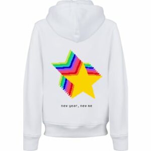 F4NT4STIC Hoodie SIlvester Party Happy People Only weiß