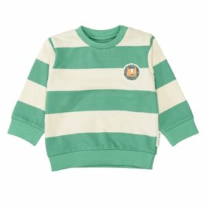 Staccato Sweatshirt emerald gestreift