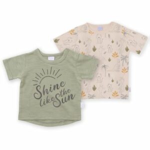 LITTLE T-Shirt Doppelpack Savannah olive green