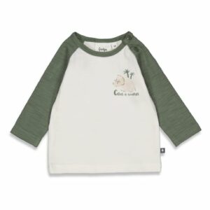 Feetje Langarmshirt Cool-A-Saurus Natur