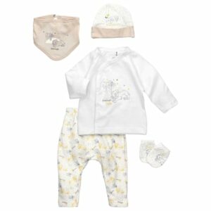 Disney 5tlg Set Baby Sweets meets Disney gelb weiß braun