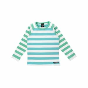 Villervalla Shirt Langarm Stripes Pear/Aruba blau