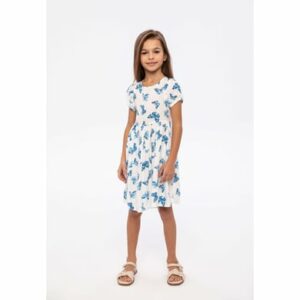 MINOTI Sommerkleid Weiß/Blau