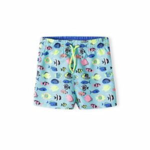 MINOTI Badeshorts Türkis/Gelb/Blau