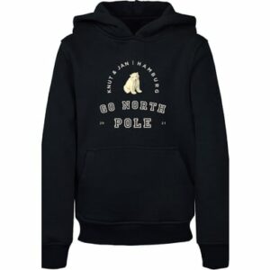 F4NT4STIC Hoodie Eisbär Knut & Jan Hamburg schwarz