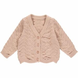 Müsli Babystrickjacke Spa rose