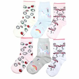 TupTam Kinder Socken Mädchen Jungen Bunt Gemustert 6er Pack hellrosa