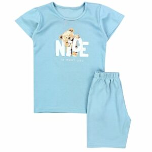 TupTam Kinder Mädchen Kurzarm Pyjama Set 2-teilig mint