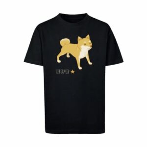 F4NT4STIC T-Shirt Shiba Inu Hund schwarz