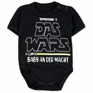 TupTam Baby Kurzarm Body mit Spruch schwarz