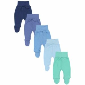 TupTam Baby Hose mit Fuß 5er Pack blau/grün