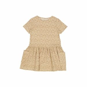 Wheat Jersey-Kleid Birthe eggshell flowers