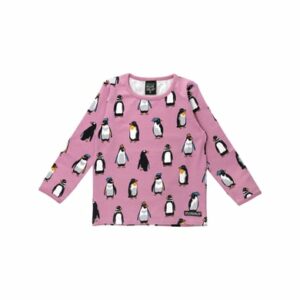 Villervalla Shirt Langarm Penguin Rosa