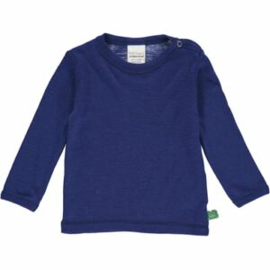 Fred's World Langarmshirt aus Merinowolle Deep blue