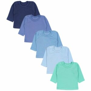 TupTam Baby Jungen Langarmshirt 5er Pack blau/grün